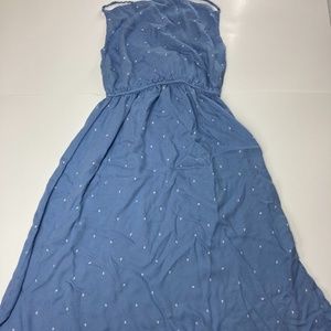 Volcom Blue white polka dotted sundress